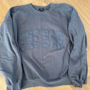 The Bar Charcoal Crewneck Sweater